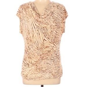 Rafaella Petite Cowl Neck Sleeveless‎ Blouse Medium